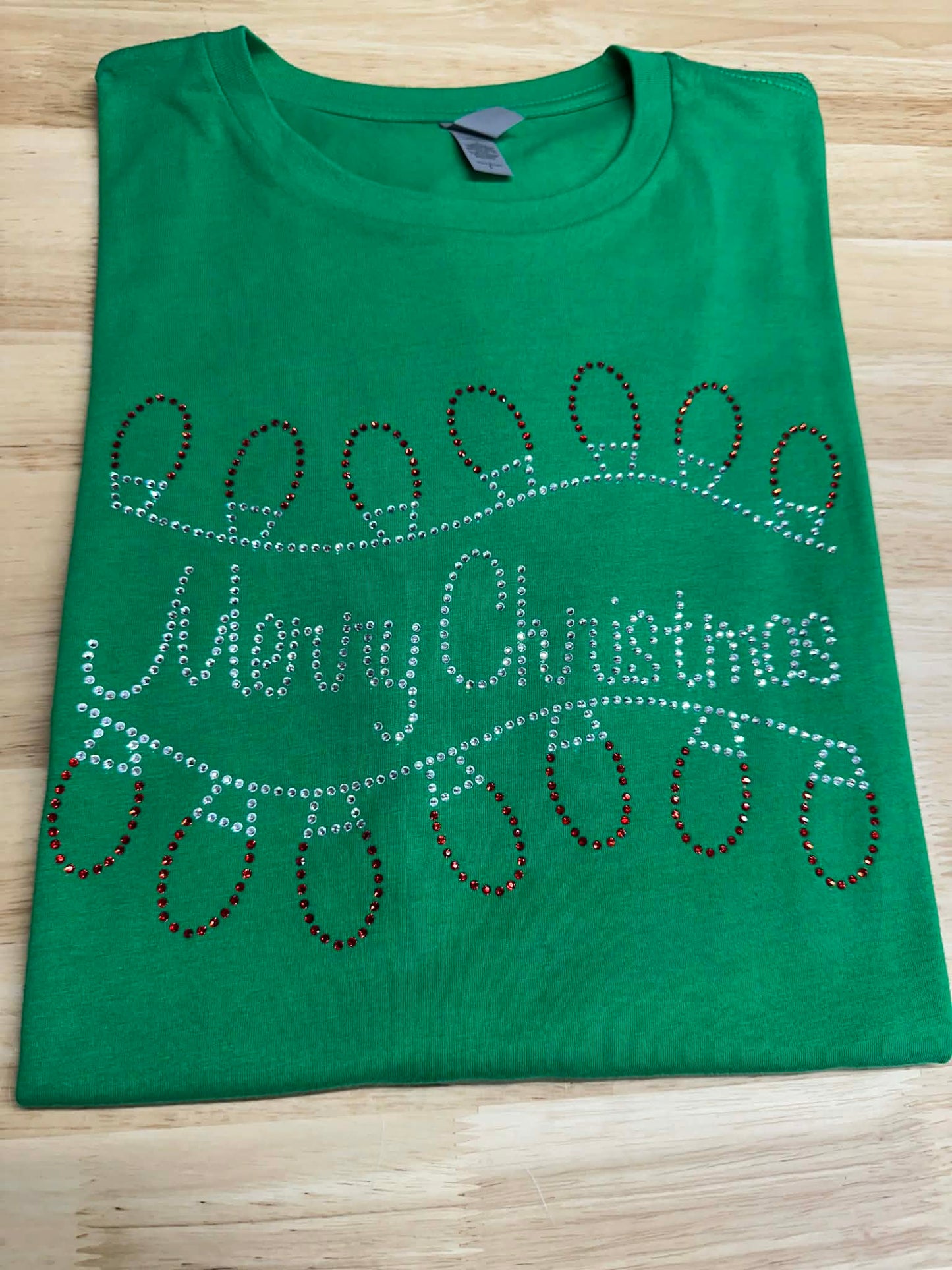 Merry Christmas Lights Unisex Tshirt (Sample)