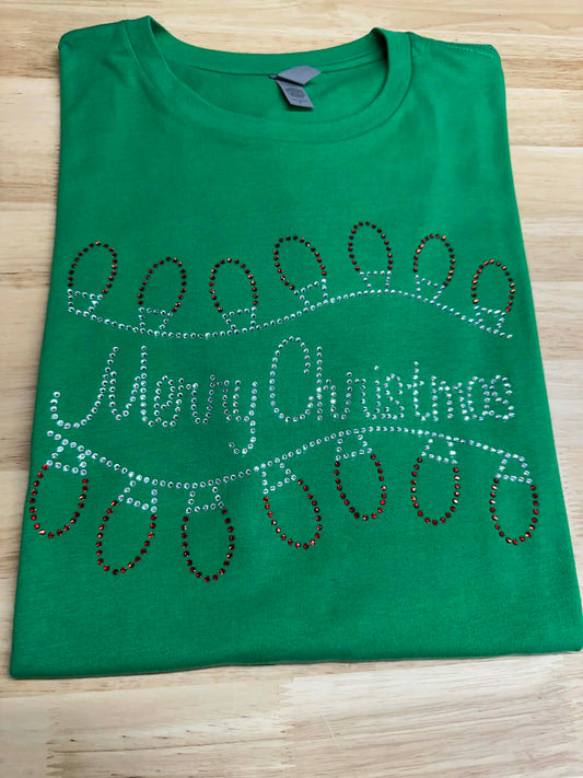 Merry Christmas Lights Unisex Tshirt (Sample)