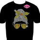 softball_mom_messy bun tshirt rhinestones sparkle bling
