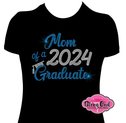 mom_of_senior mom_of_graduate_2024 graduation_2024 heart_mom custom_rhinestone_designed sparkle_senior ladies_bling_shirt womens_fashion casual_and_chic tshirt classy_t-shirt versatile_fashion cute_shirts for mom trendy_shirts