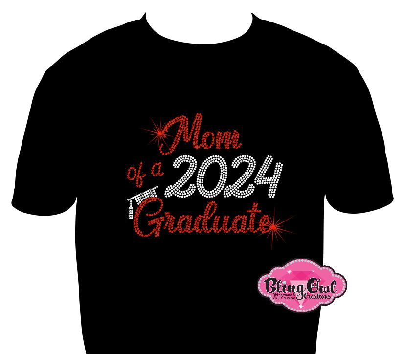 mom_of_senior mom_of_graduate_2024 graduation_2024 heart_mom custom_rhinestone_designed sparkle_senior ladies_bling_shirt womens_fashion casual_and_chic tshirt classy_t-shirt versatile_fashion cute_shirts for mom trendy_shirts