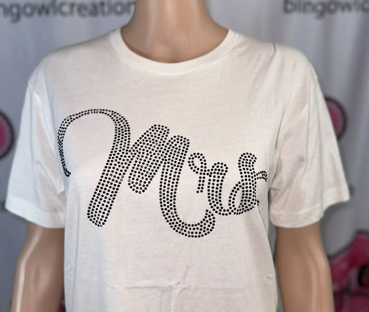 Mrs word only Unisex Tshirt (Sample)