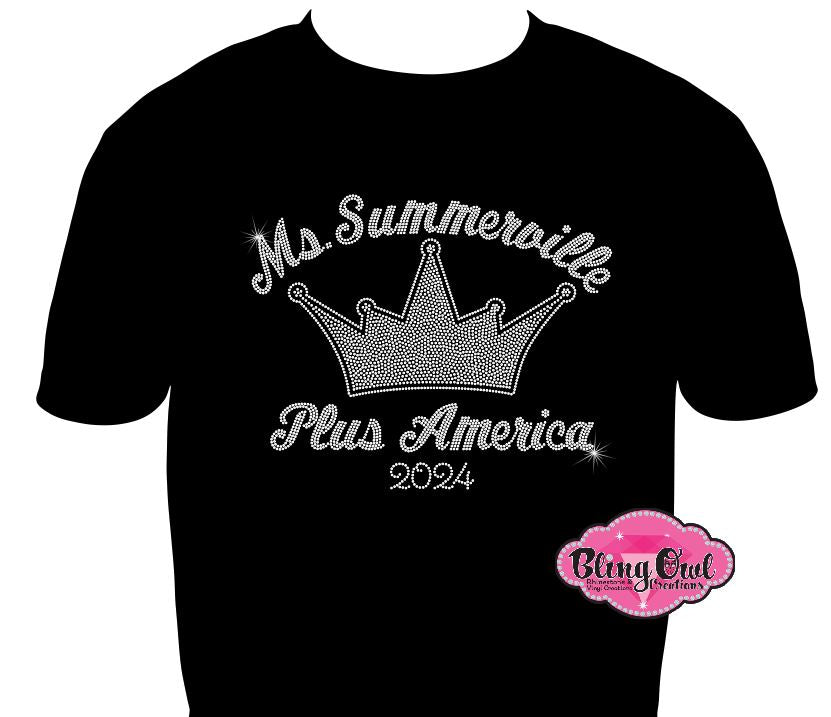 custom_pageant_titleholder_shirts_pageant pageant_life pageant_season _pageant_glam_bling shirt pageant_winner pageant_season_tees wear_your_crown shirt rhinestones sparkle bling ms summerville plus america