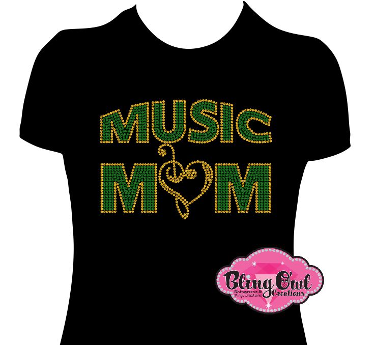 Music Mom (Rhinestone Design)