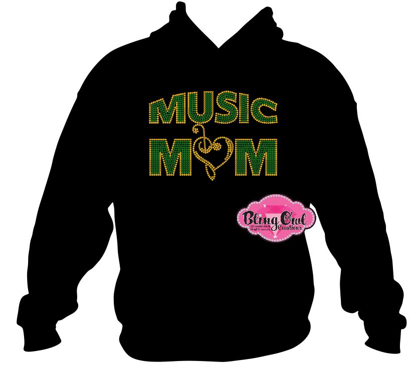 Music Mom (Rhinestone Design)