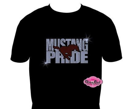 Mustang Pride Scoop Neck Tshirt Unisex