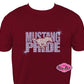 Mustang Pride Scoop Neck Tshirt Unisex