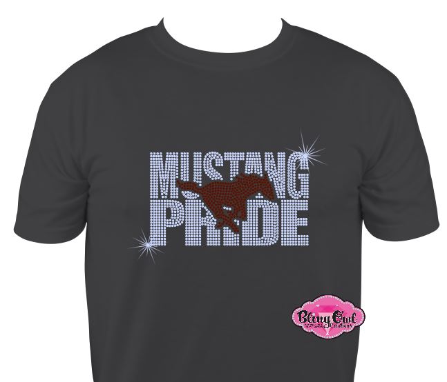 Mustang Pride Scoop Neck Tshirt Unisex