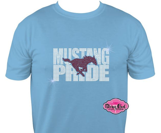 Mustang Pride Scoop Neck Tshirt Unisex