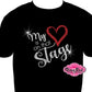 My Heart is on the Stage (Rhinestone Design)