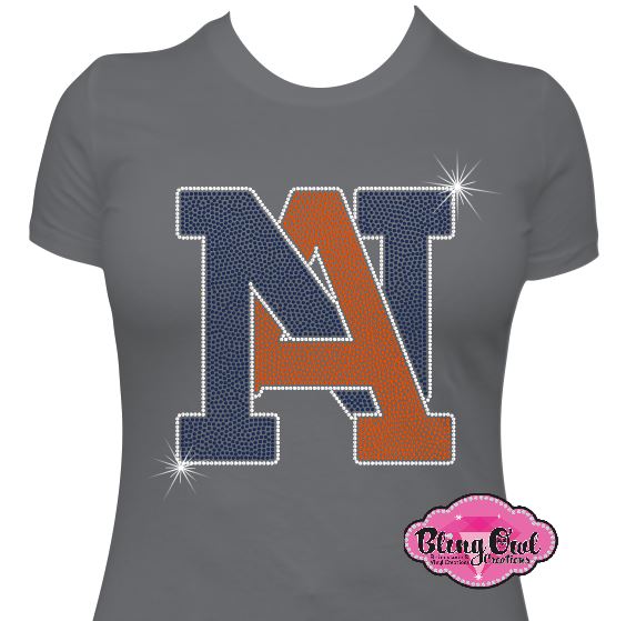 Norfolk Academy NA Interchanging Logo Womens Fitted Tshirt