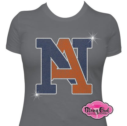Norfolk Academy NA Interchanging Logo Womens Fitted Tshirt