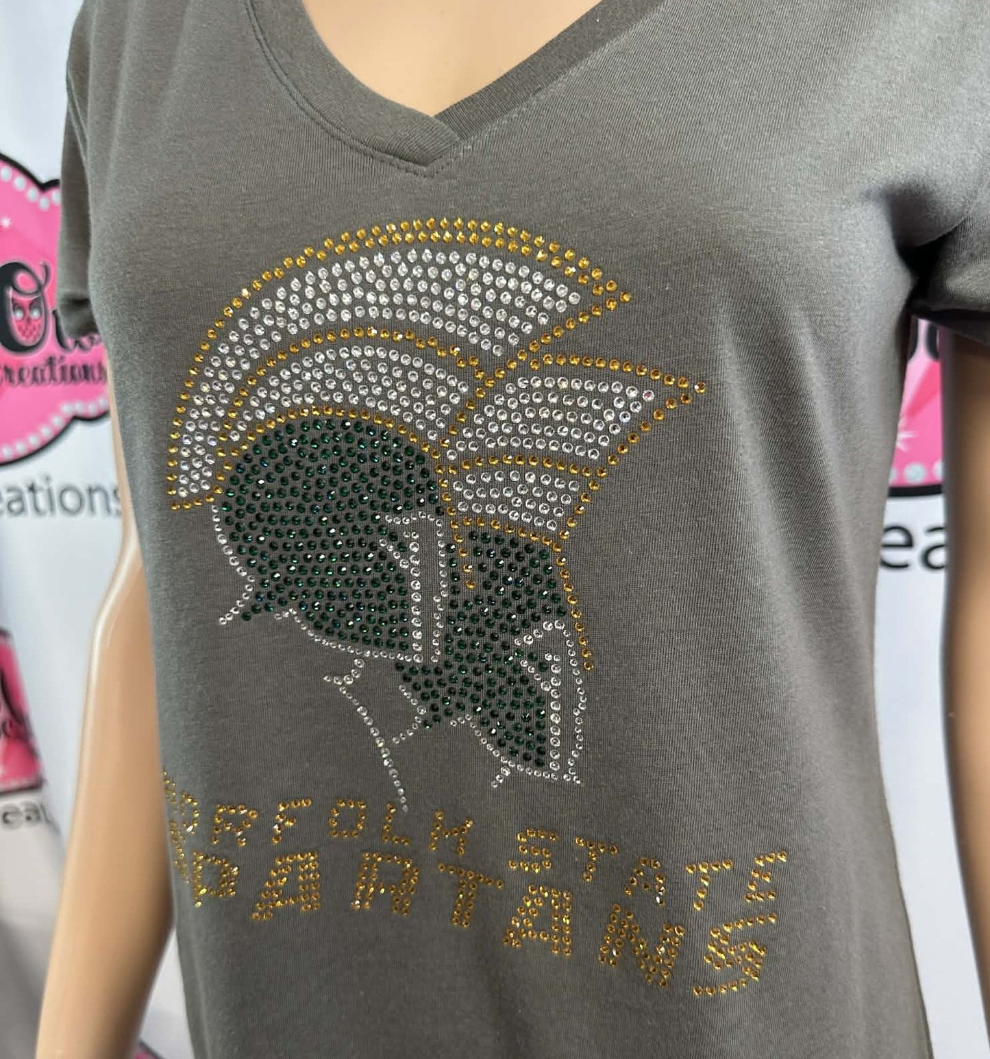 NSU Norfolk State Spartans Logo VNeck Fitted Tshirt (Sample)