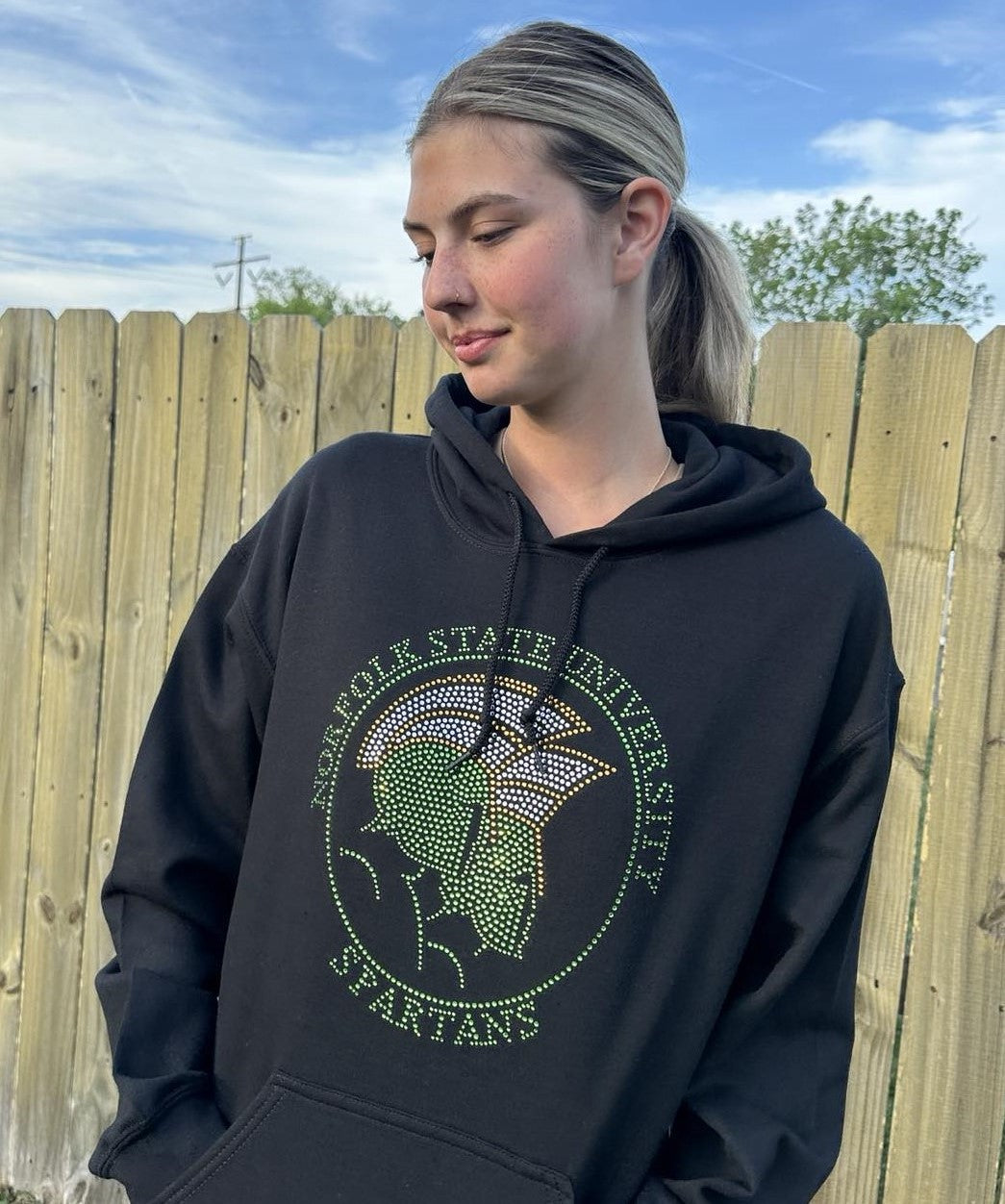 NSU Norfolk State Spartans Circle Logo Hoodie