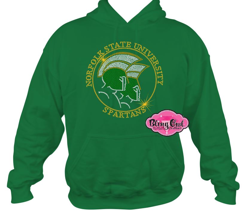 NSU Norfolk State Spartans Circle Logo Hoodie