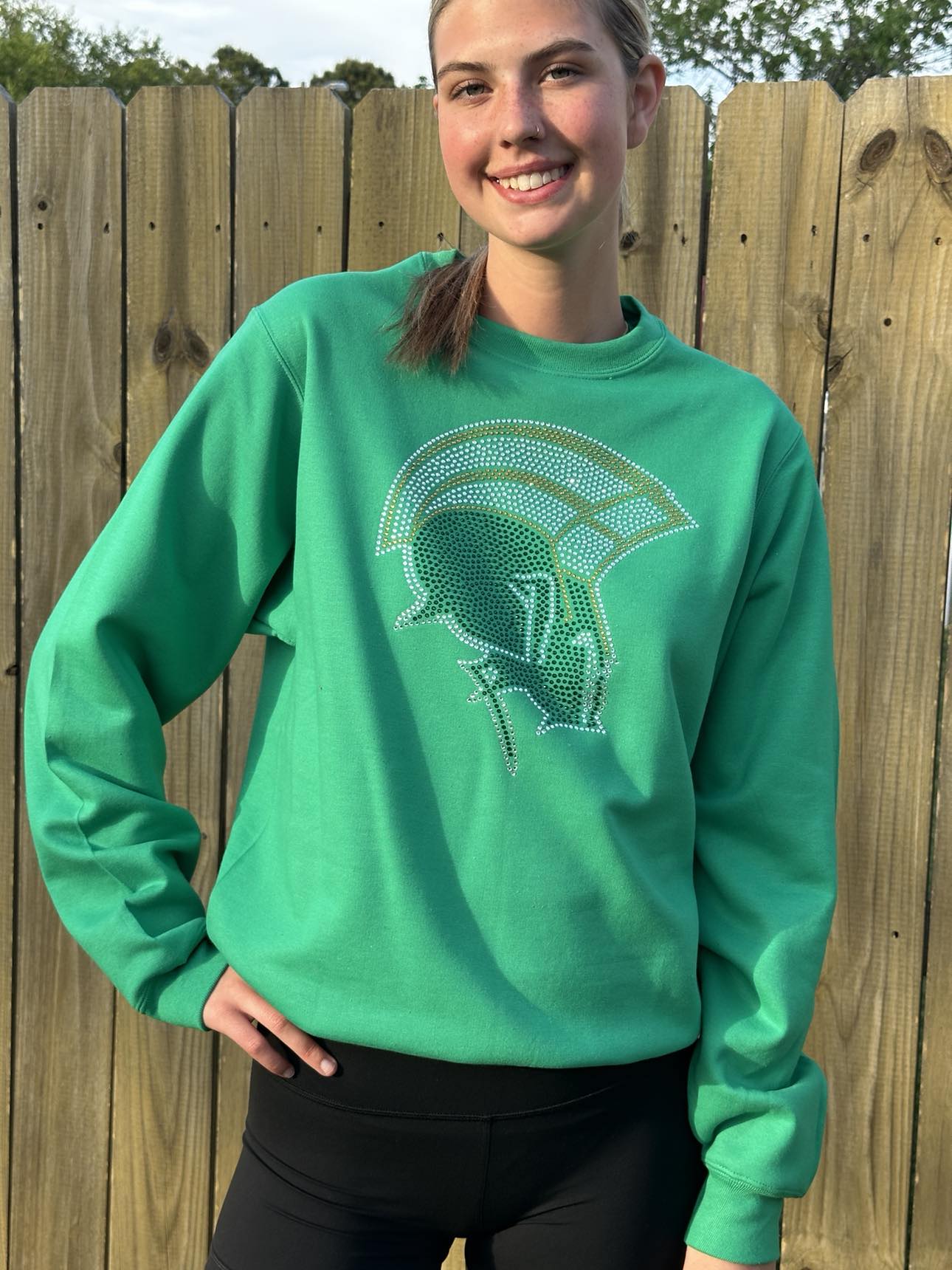 NSU Spartans Bling Crewneck Sweatshirt