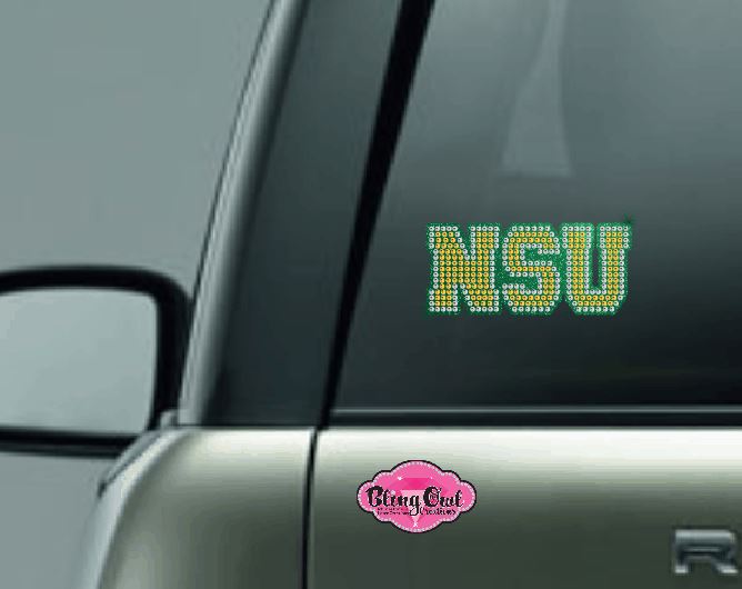 NSU Bling Car Decal