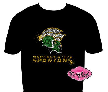 NSU Norfolk State Spartans Logo Scoop Neck Unisex Tshirt