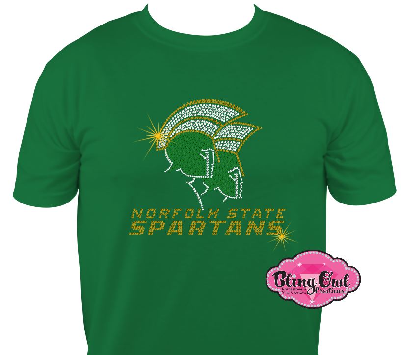 NSU Norfolk State Spartans Logo Scoop Neck Tshirt
