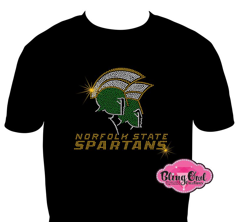 NSU Norfolk State Spartans Logo Scoop Neck Tshirt