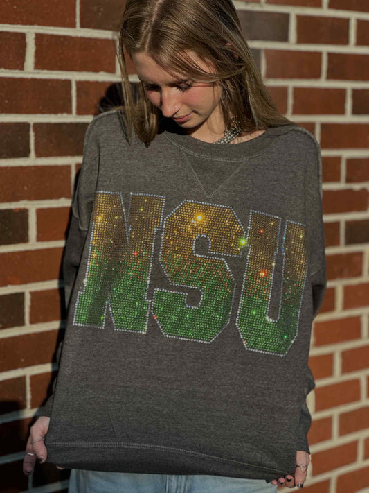 NSU Ombre Initial Crewneck