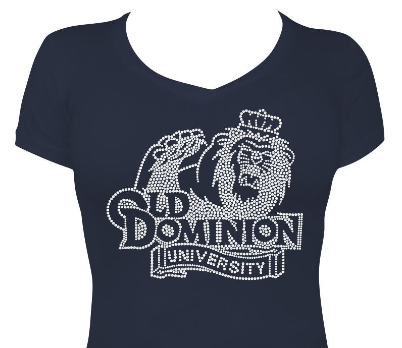 ODU New Lion Face Logo Vneck Fitted