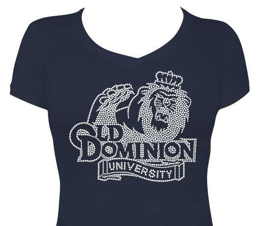 ODU New Lion Face Logo Vneck Fitted