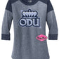 ODU Crown Womens Top 3/4 Sleeve with Bling Sleeves