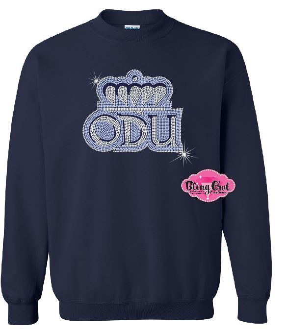 ODU Crown Initial Unisex Crewneck