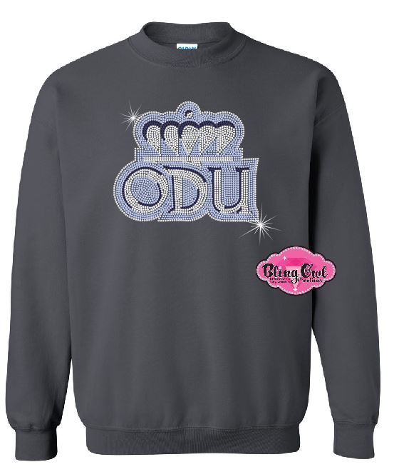 ODU Crown Initial Unisex Crewneck