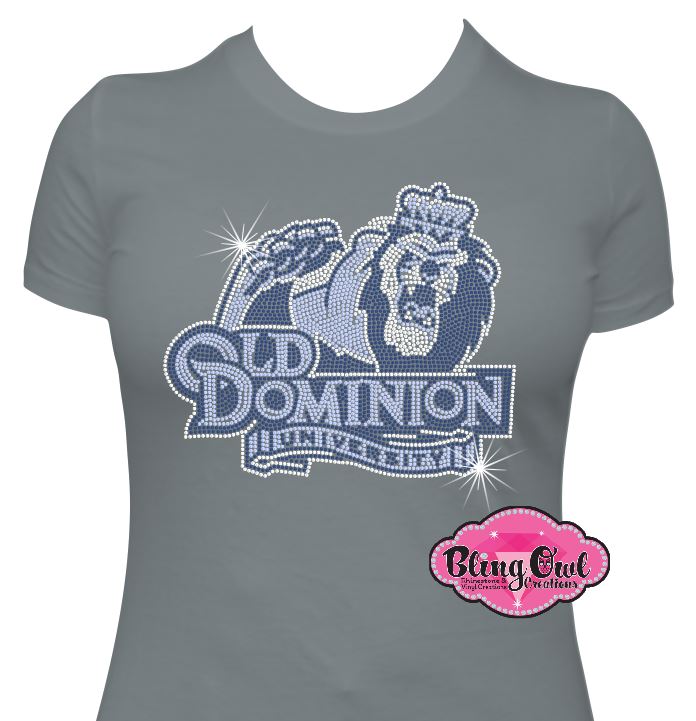 ODU Lion Face Logo Womens Cut Scoop Neck