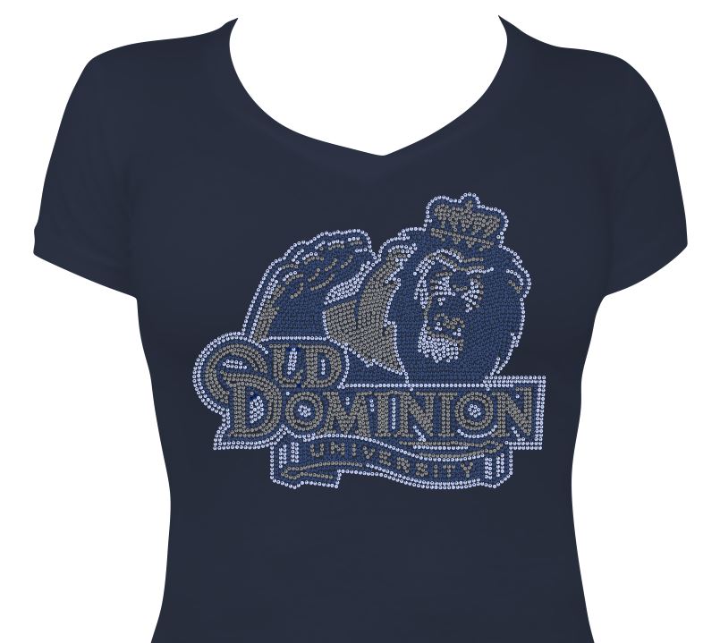 ODU Lion Face Logo Womens Cut Vneck