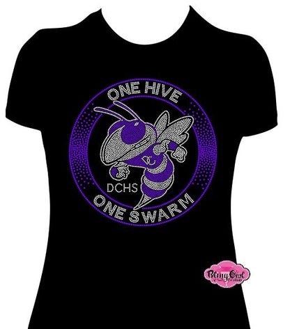 One Hive, One Swarm DCHS Womens Fitted Tshirt