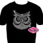 fancy owl lover shirt bling rhinestones sparkle