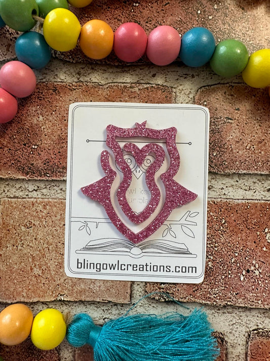 Owl Bookmark, book lovers, reading
