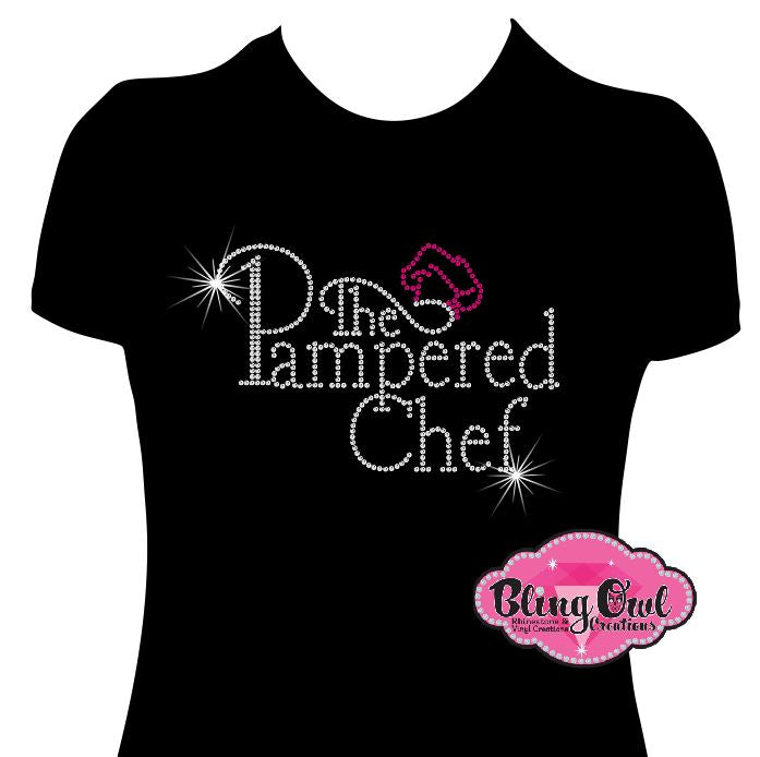 Pampered Chef sparkle bling potential clients open houses networking events business logo tshirt