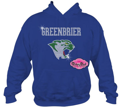 Greenbrier Panthers Side View Sweatshirt Unisex