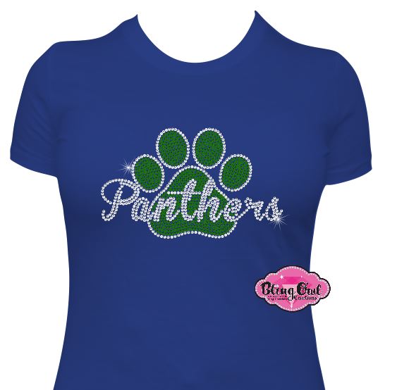 Greenbrier Panthers Mascot Womens Fitted Tshirt