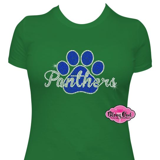 Greenbrier Panthers Mascot Womens Fitted Tshirt