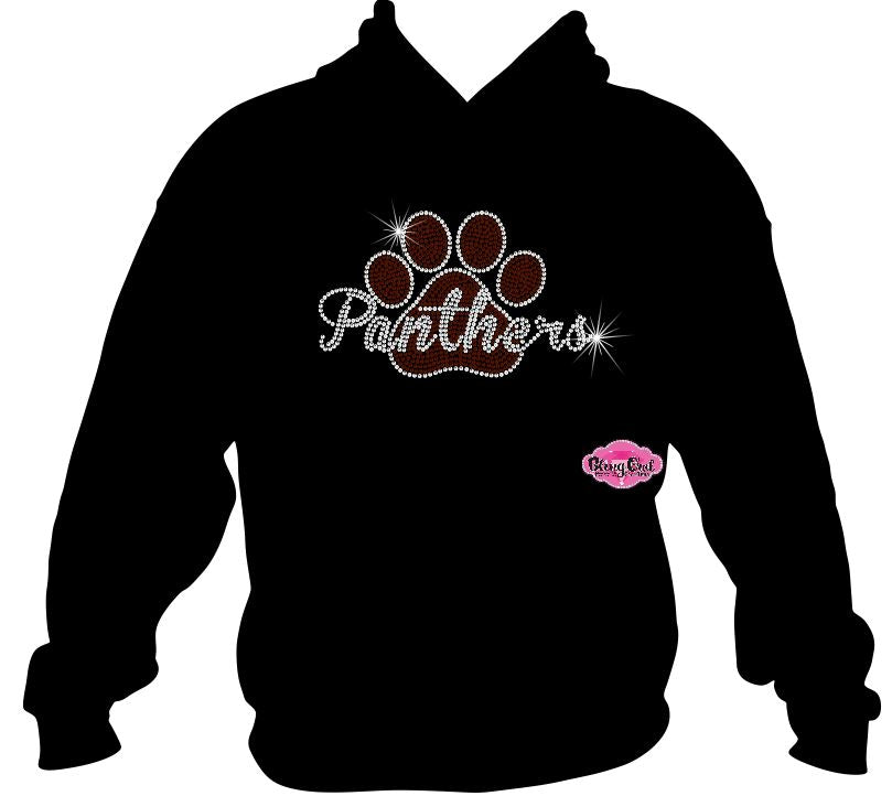 Panthers Paw Script Adult Unisex Sweatshirt