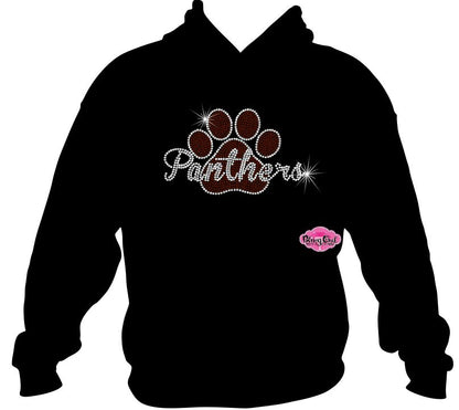 Panthers Paw Script Adult Unisex Sweatshirt