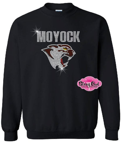 Panthers Face Moyock Adult Unisex Crewneck