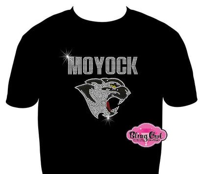 Panthers Face Moyock Adult Unisex Scoop Neck