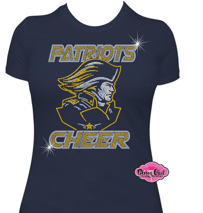 Patriots Cheer Short Sleeve Womens Fitted