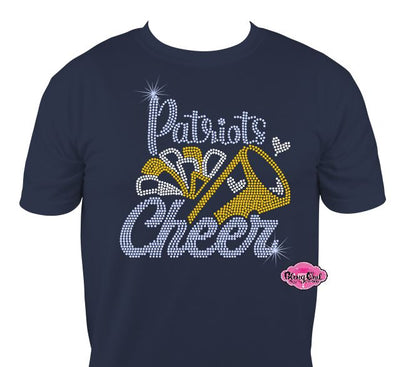Patriots Cheer Megaphone Short Sleeve Adult Unisex