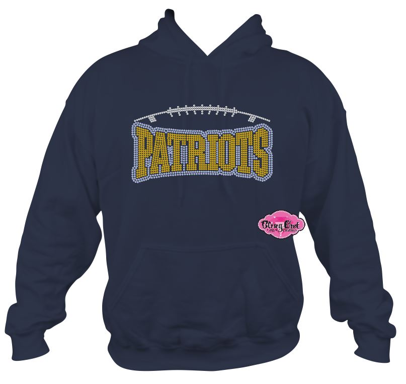 Patriots Curve Football Sweatshirt