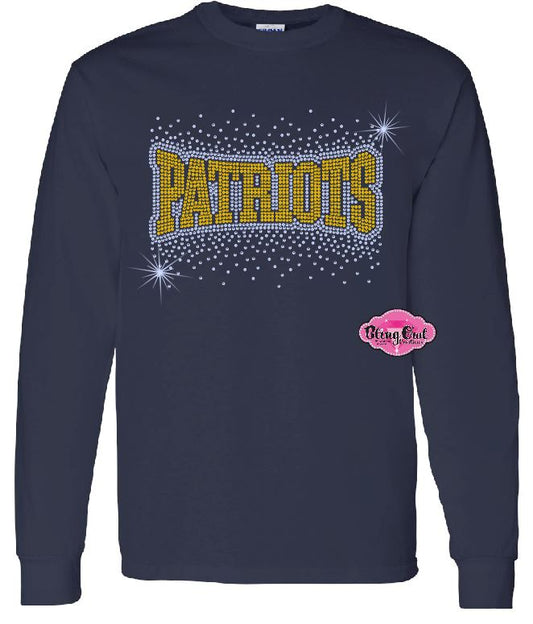 Patriots Curve Scatter Crewneck