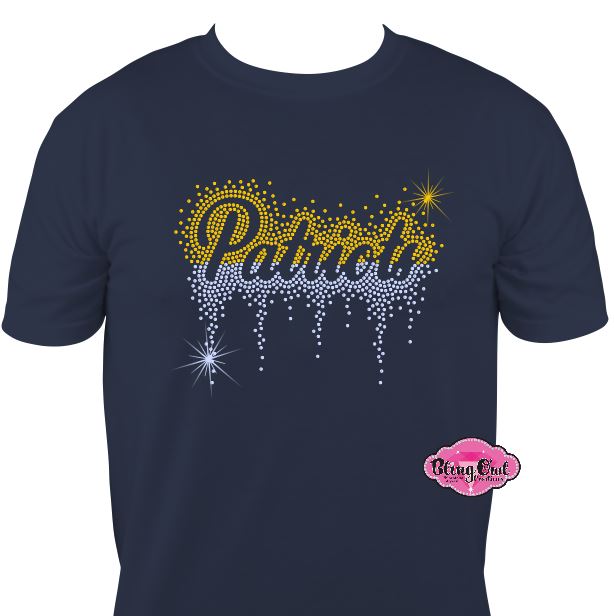 Patriots Drip Scatter Short Sleeve Unisex