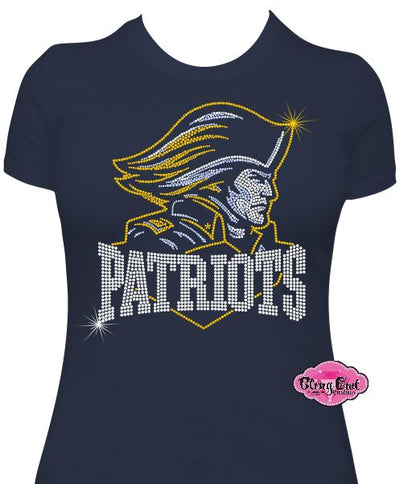 Patriots Side View Short Sleeve Womens Fitted