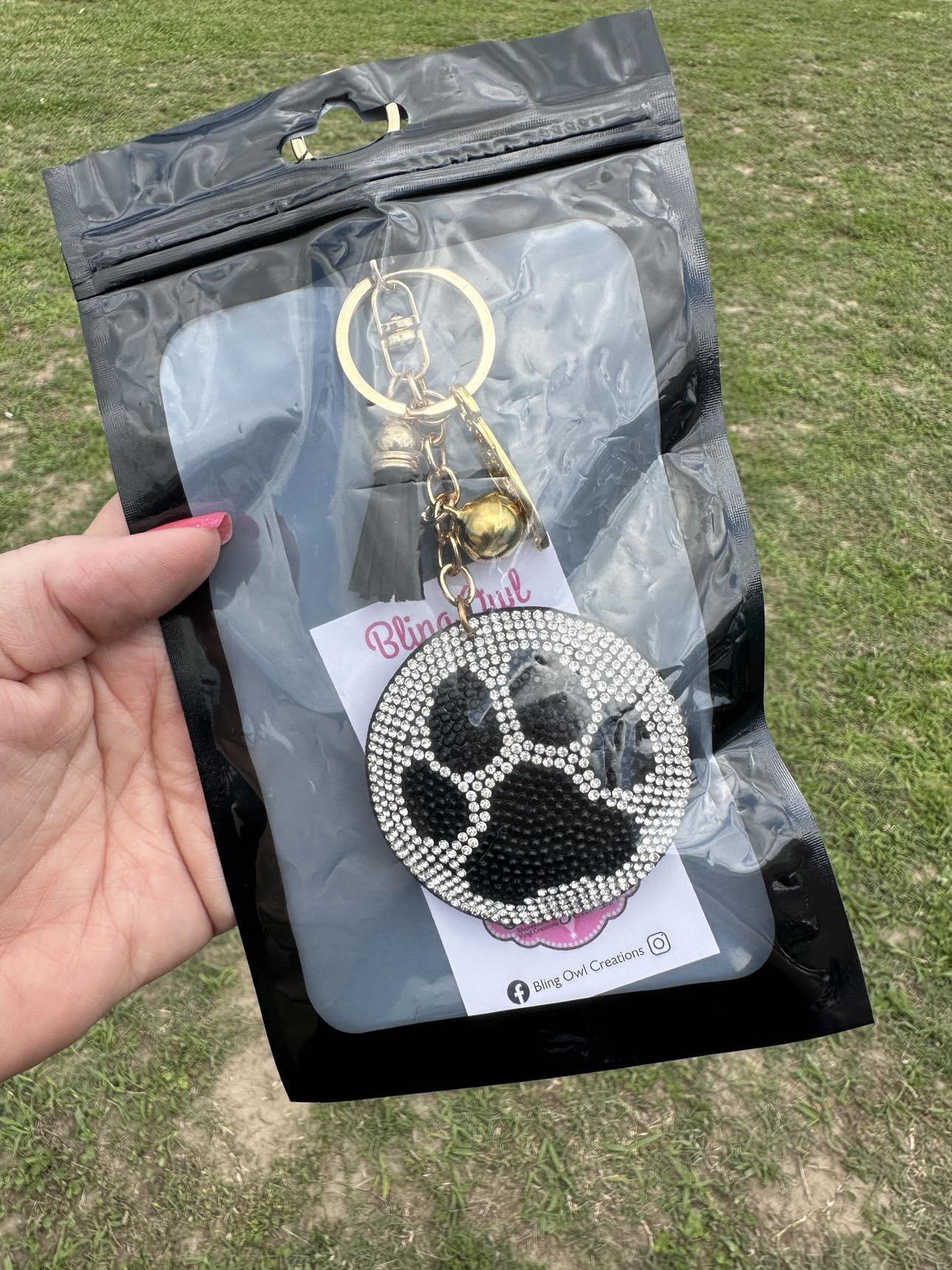 paw_print_black_bling_keychain dog_lover_accessory fur_mama_keychain paw_love_keychain bestfriend_keychain bling_keychain fur_momma_bling fur_mama_keychain trendy_paw_keychain cute_keychain_sparkle